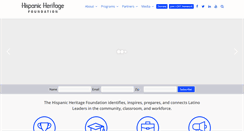 Desktop Screenshot of hispanicheritage.org